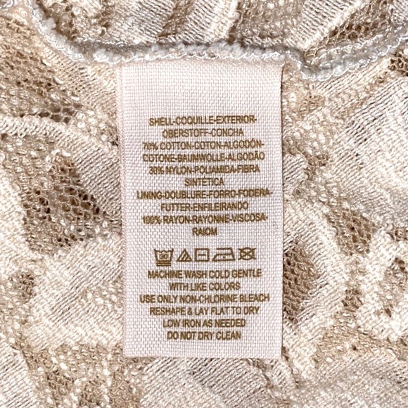 FREE PEOPLE Miles of Lace Ivory Dress Size Small - Picture 7 of 12